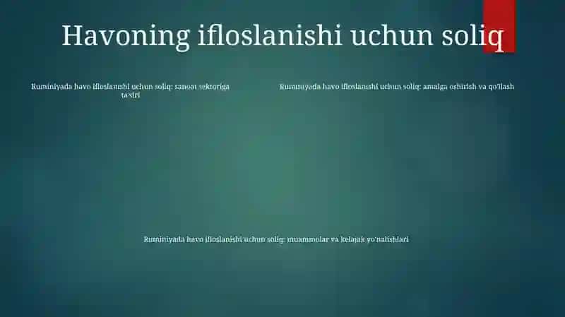 Ruminiya Davlati Ekologik Soliqlari 4