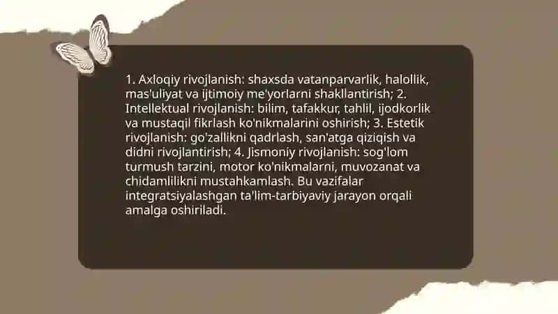 Tarbiyaning maqsadi va vazifalari 4