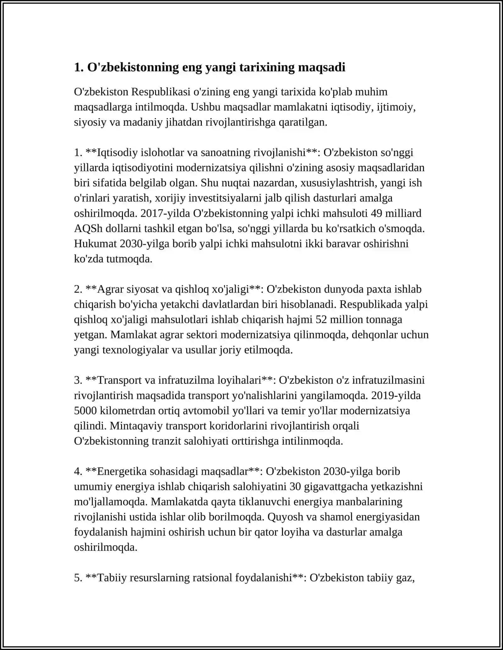 "O'ZBEKISTONNING ENG YANGI TARIXI" O'QUV FANINING PRIDMENTI MAQSADI VA VAZIFALARI, NAZARIY-METODOLOGIK TAMOYILLARI 4