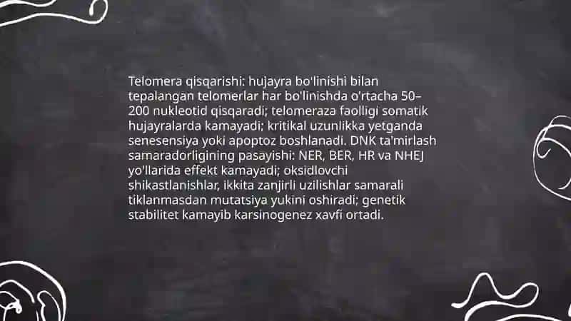 Organizmdagi keksayish davriga xos ôzgarishlar 4