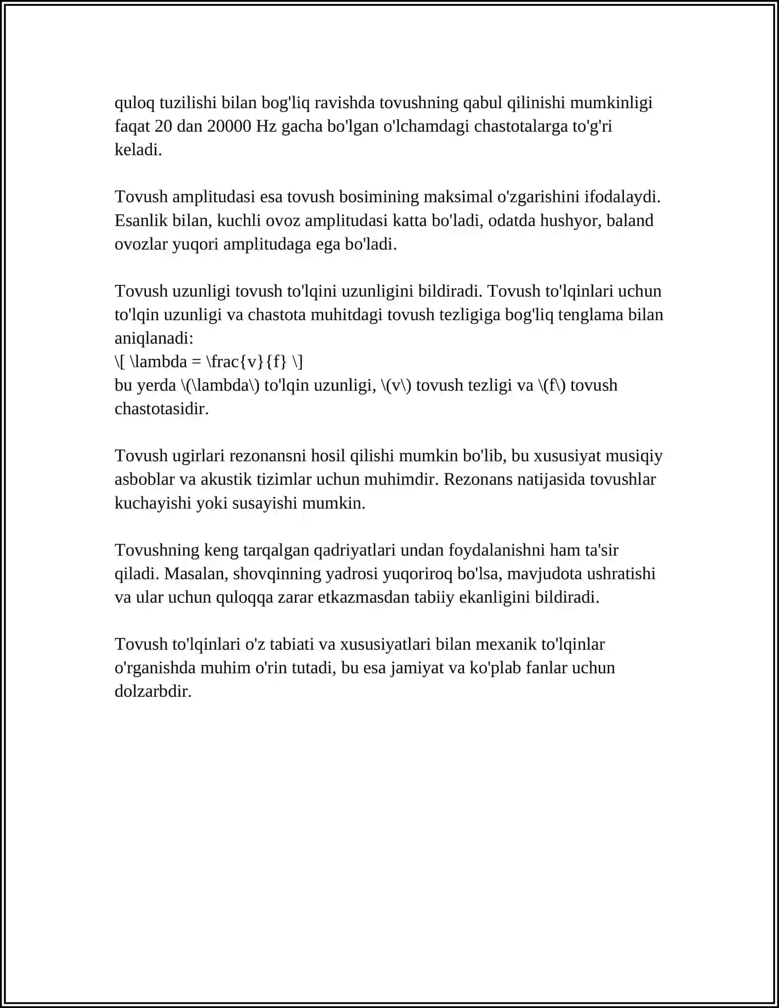 TOVUSH TO'LQINLARI VA ULARNING UMUMIY XAREKTIRISTIKASI 4