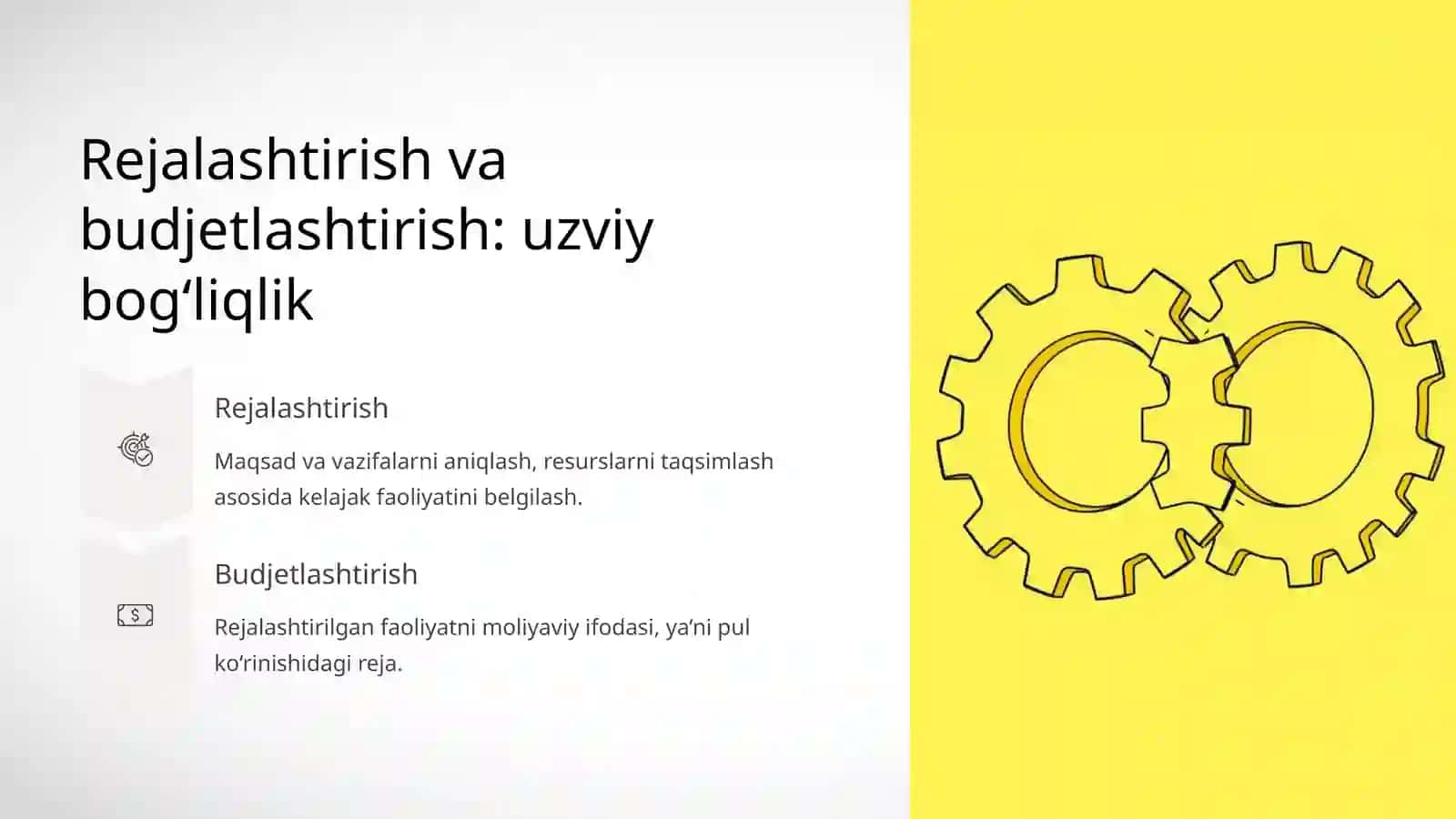 Budjetlashtirish boshqaruv funksiyalaridan biri - rejalashtirishning ajralmas qismi sifatida 4