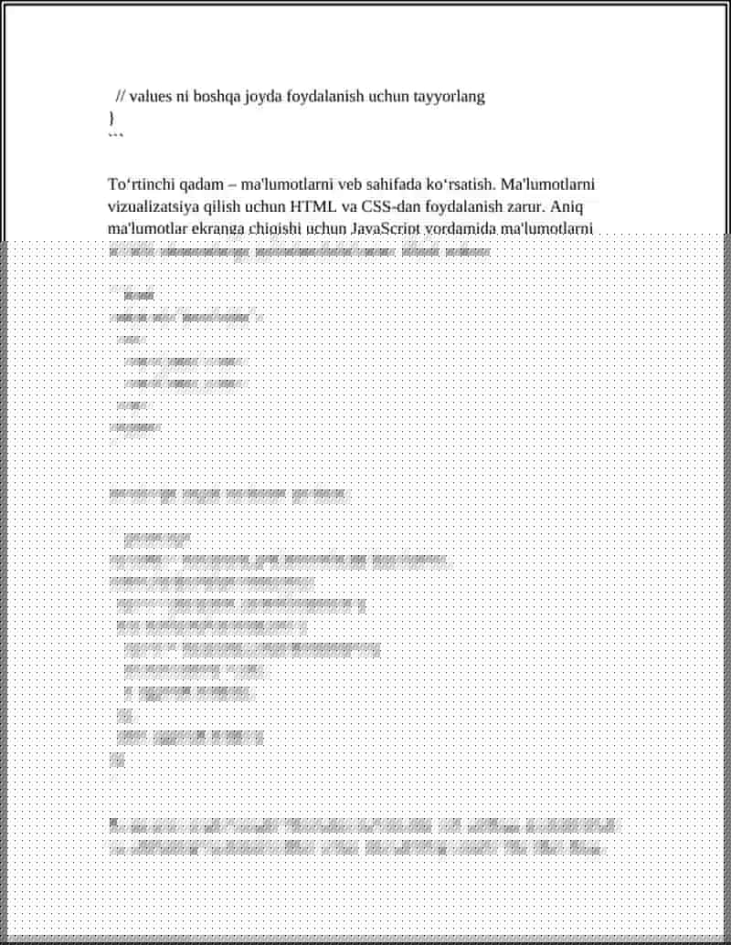 GOOGLE SHEETS DA VEB SAHIFALAR YARATISH 4