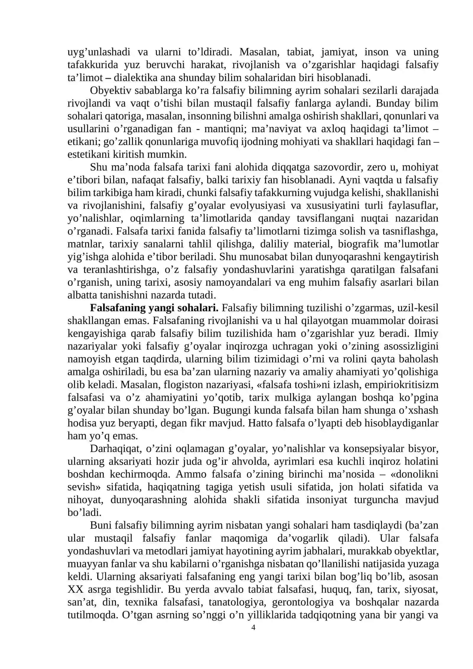1-mavzu. Falsafa uning predmeti, mazmuni va jamiyatdagi roli 4