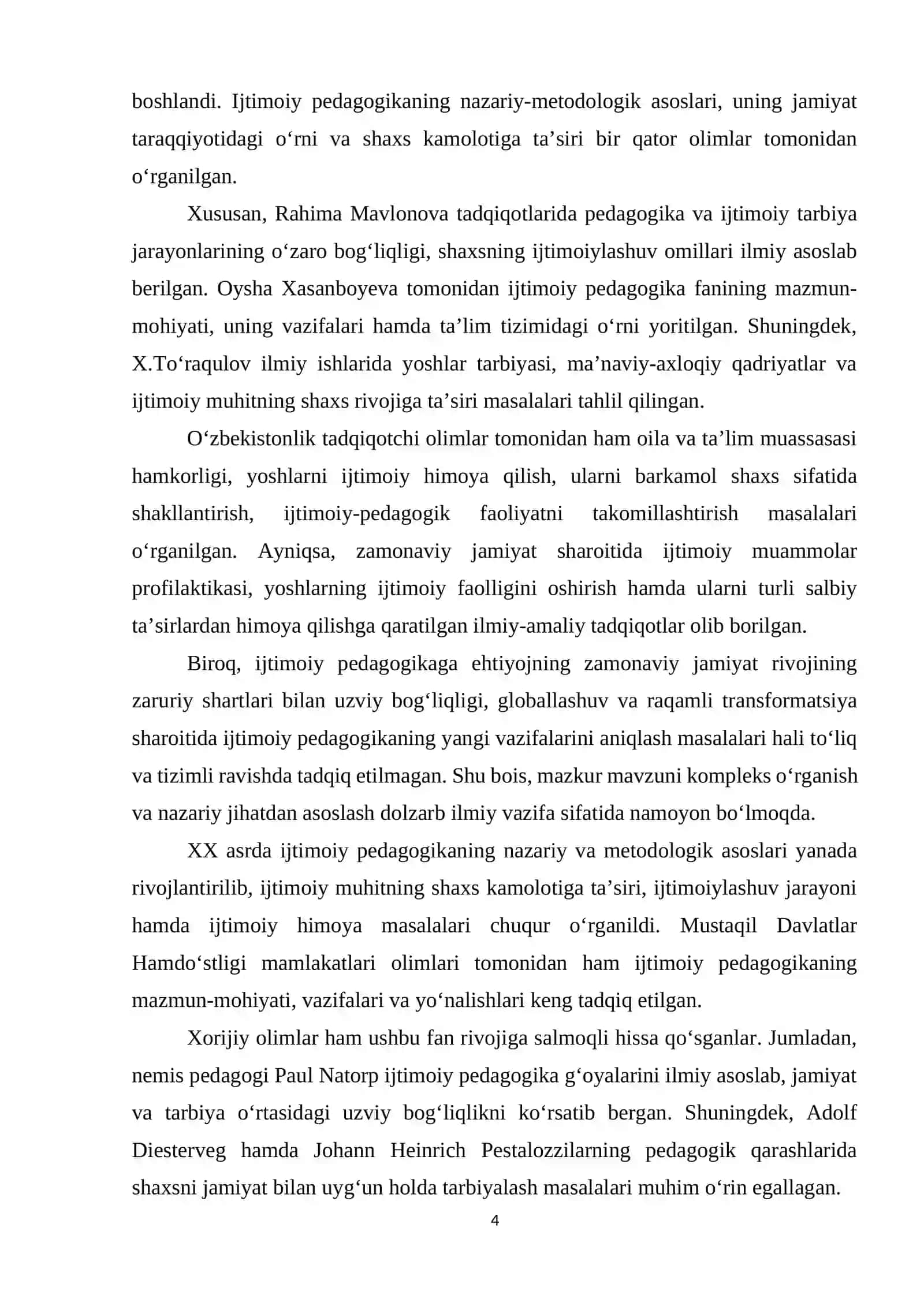 Ijtimoiy pedagogikaga ehtiyoj va zamonaviy jamiyat rivojining zaruriy shartlari 4