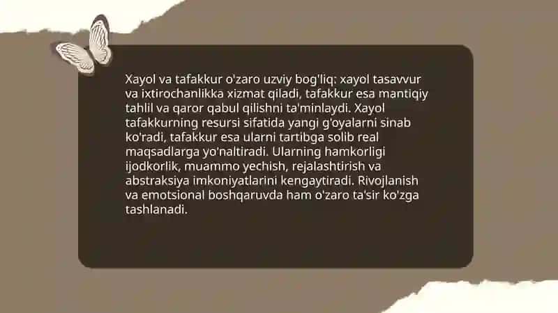 Xayol haqida tushuncha 4
