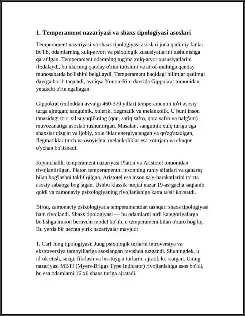 TEMPERAMENT VA INDIVIDNING TIPOLOGIK XUSUSIYATLARI TAQQOSLOVI 4