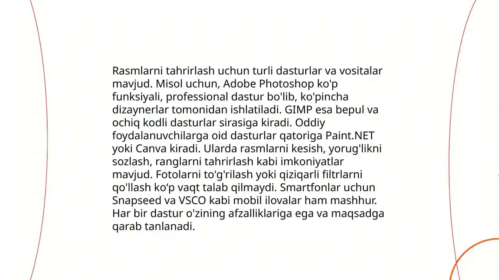 CorelDRAW dasturi xususiyatlari 4
