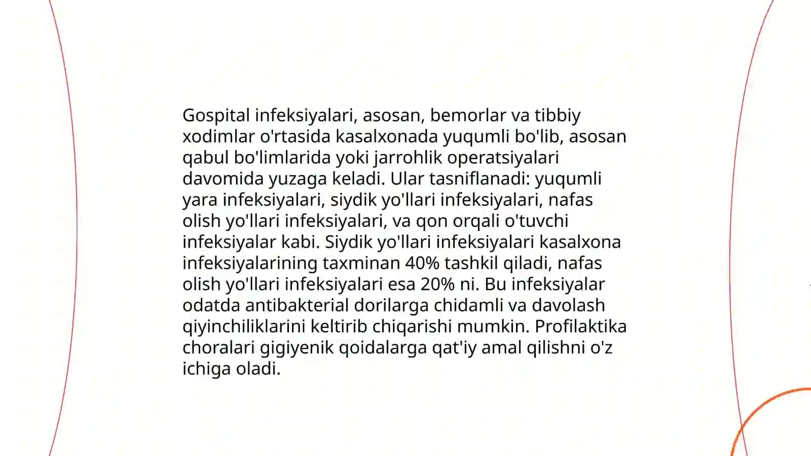 Gospital infeksiyalarning ta'rifi va umumiy ko'rinishi 4