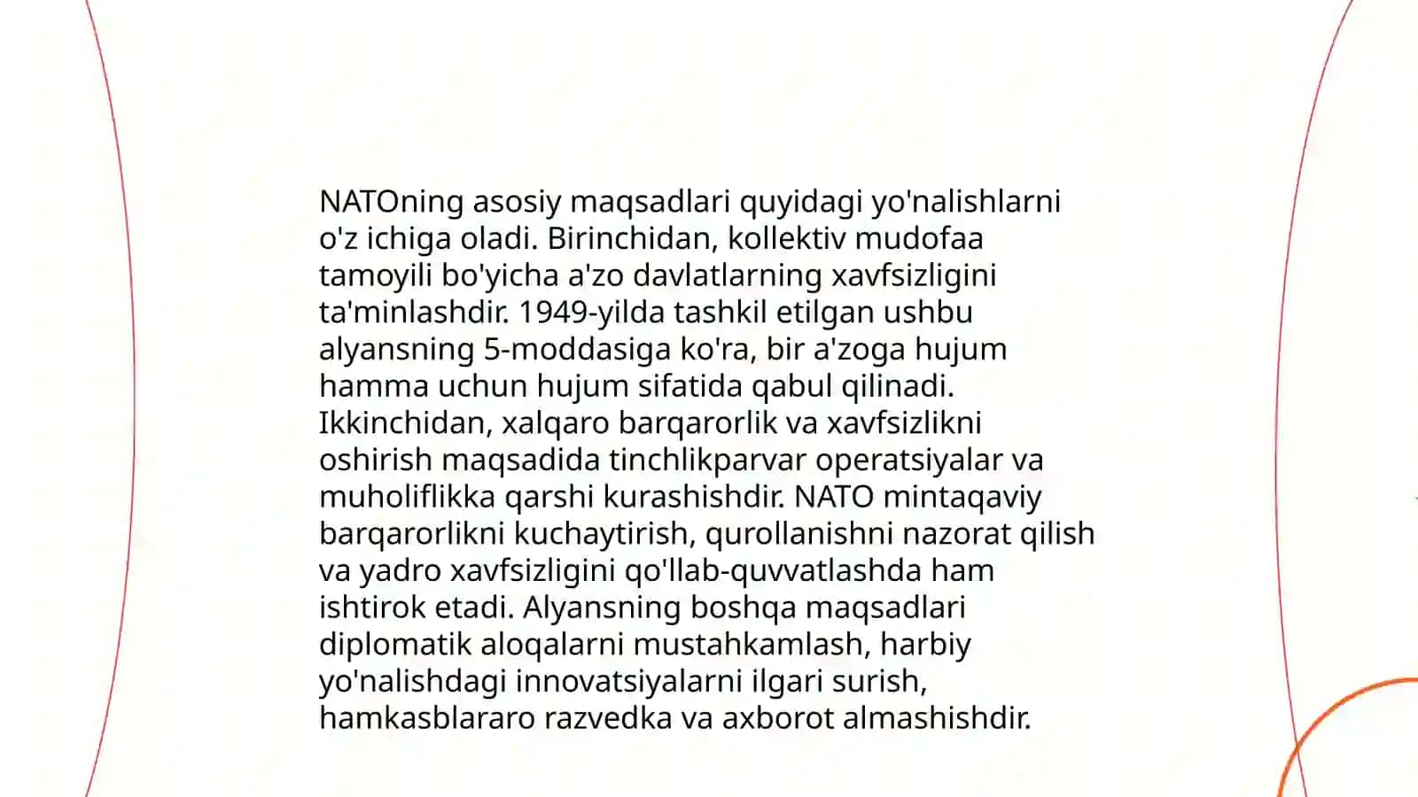 NATO haqida umumiy ma'lumotlar 4