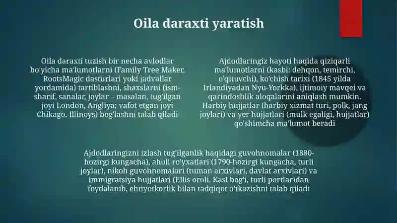 Oila daraxti 4