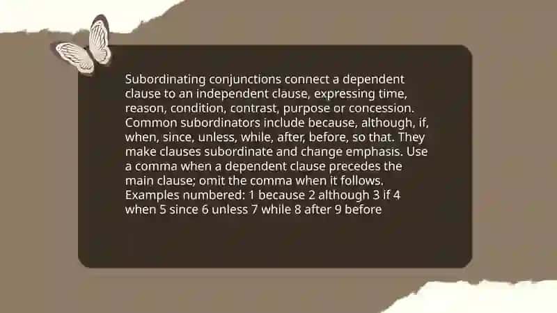 Connecting ideas between and within sentences 4