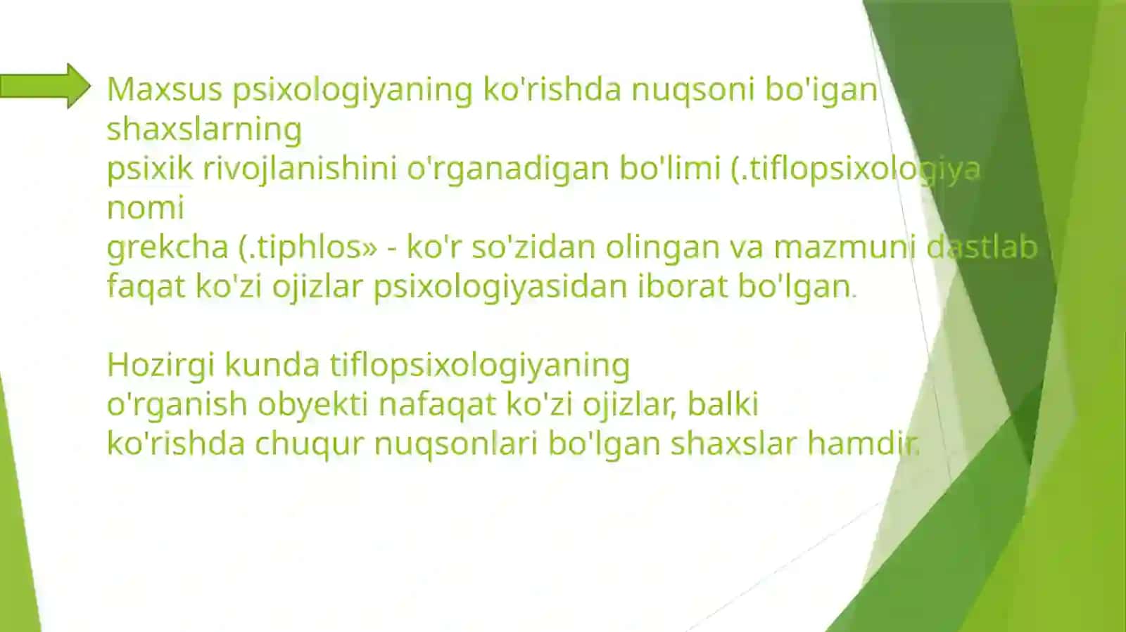 TIFLOPSIXOLOGIYA MODULINING PREDMETI MAQSADI VA VAZIFASI 4