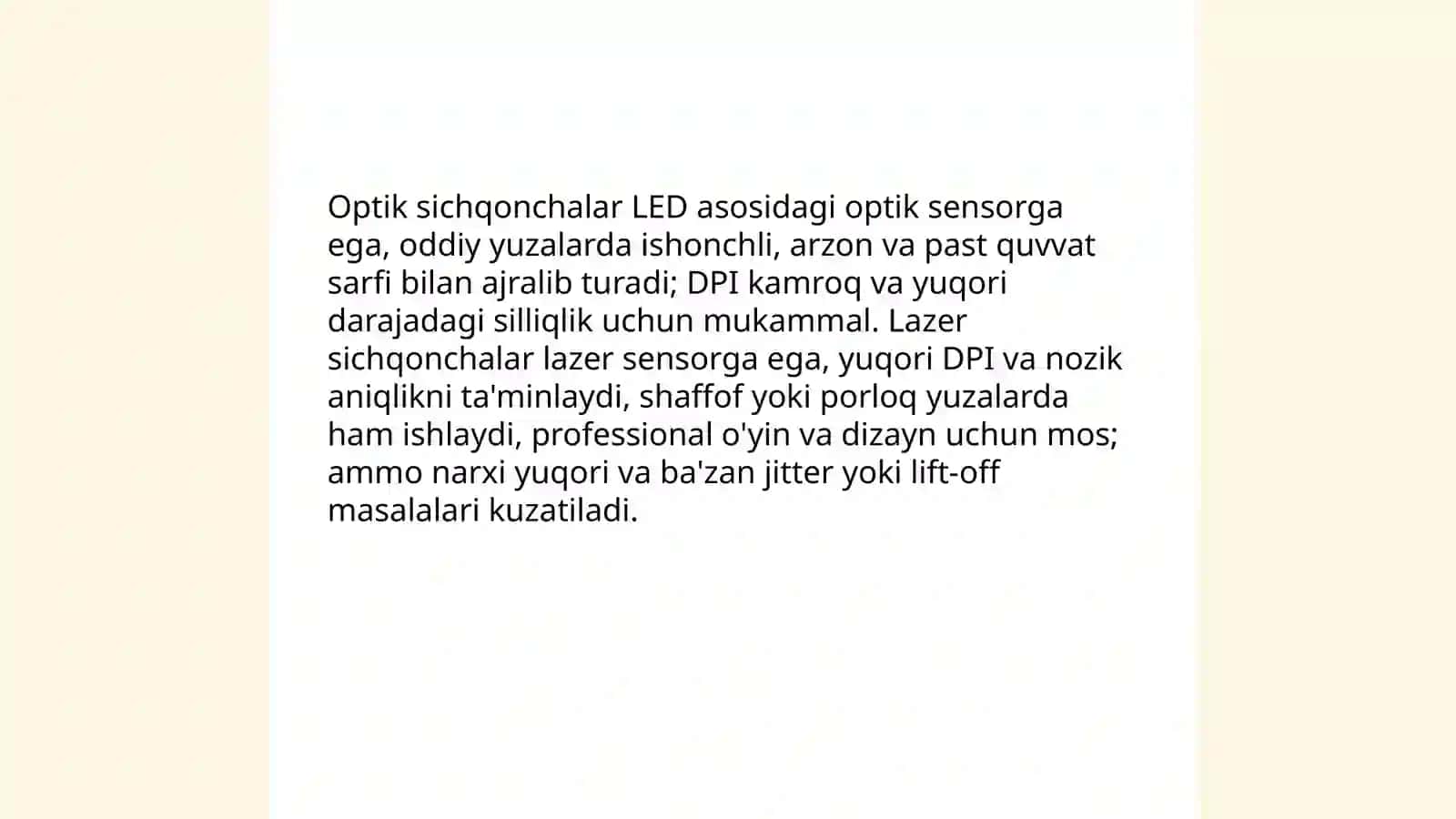 Sichqoncha va boshqa monopulyator qurilmalar 4