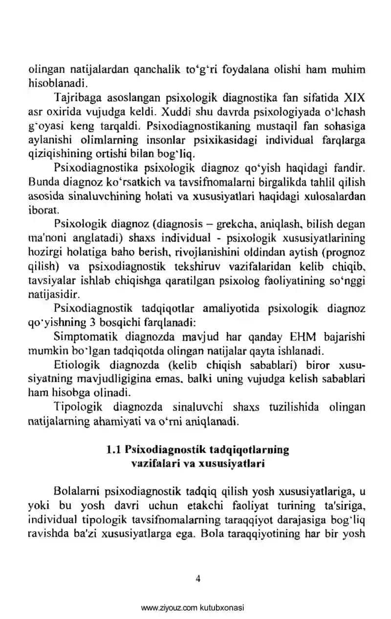 Psixodiagnostika va eksperem ental psixologiya 4