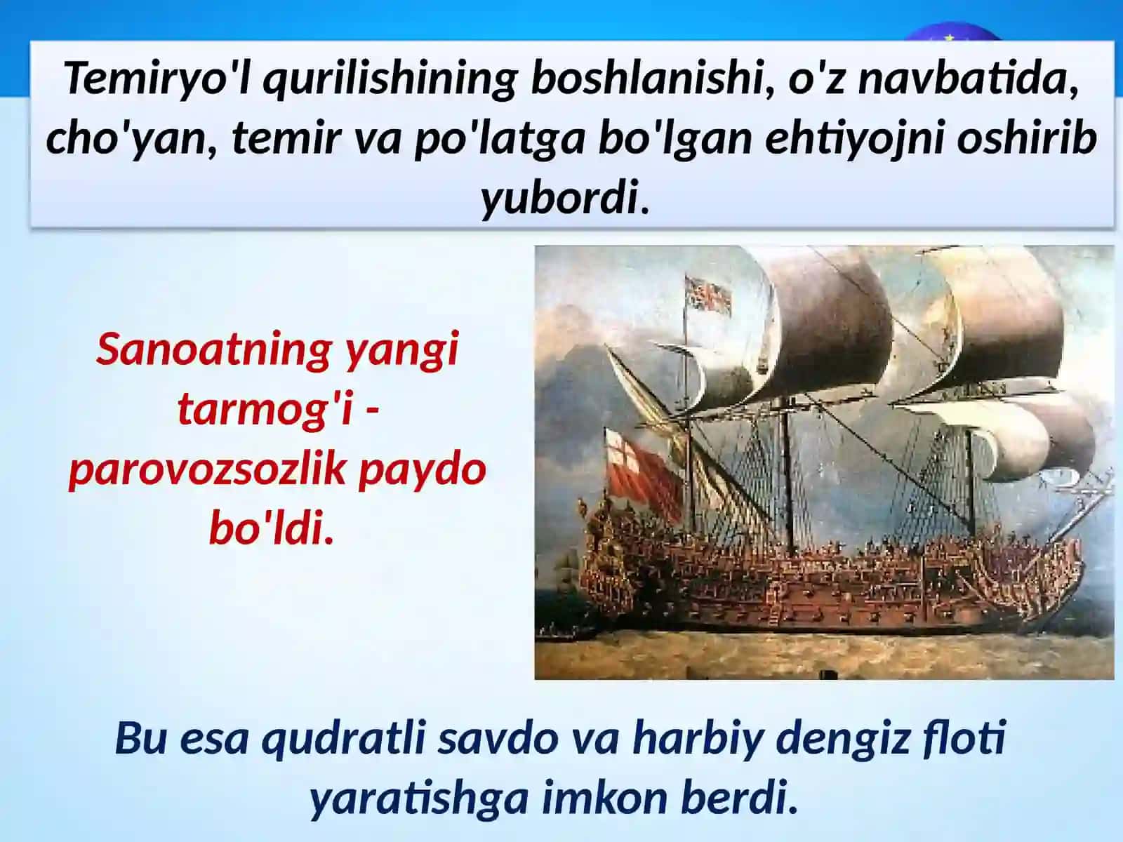 8-sinf Jah Tarix XIX asrning 70-yillarigacha bo'lgan davrda Buyuk Britaniya 4