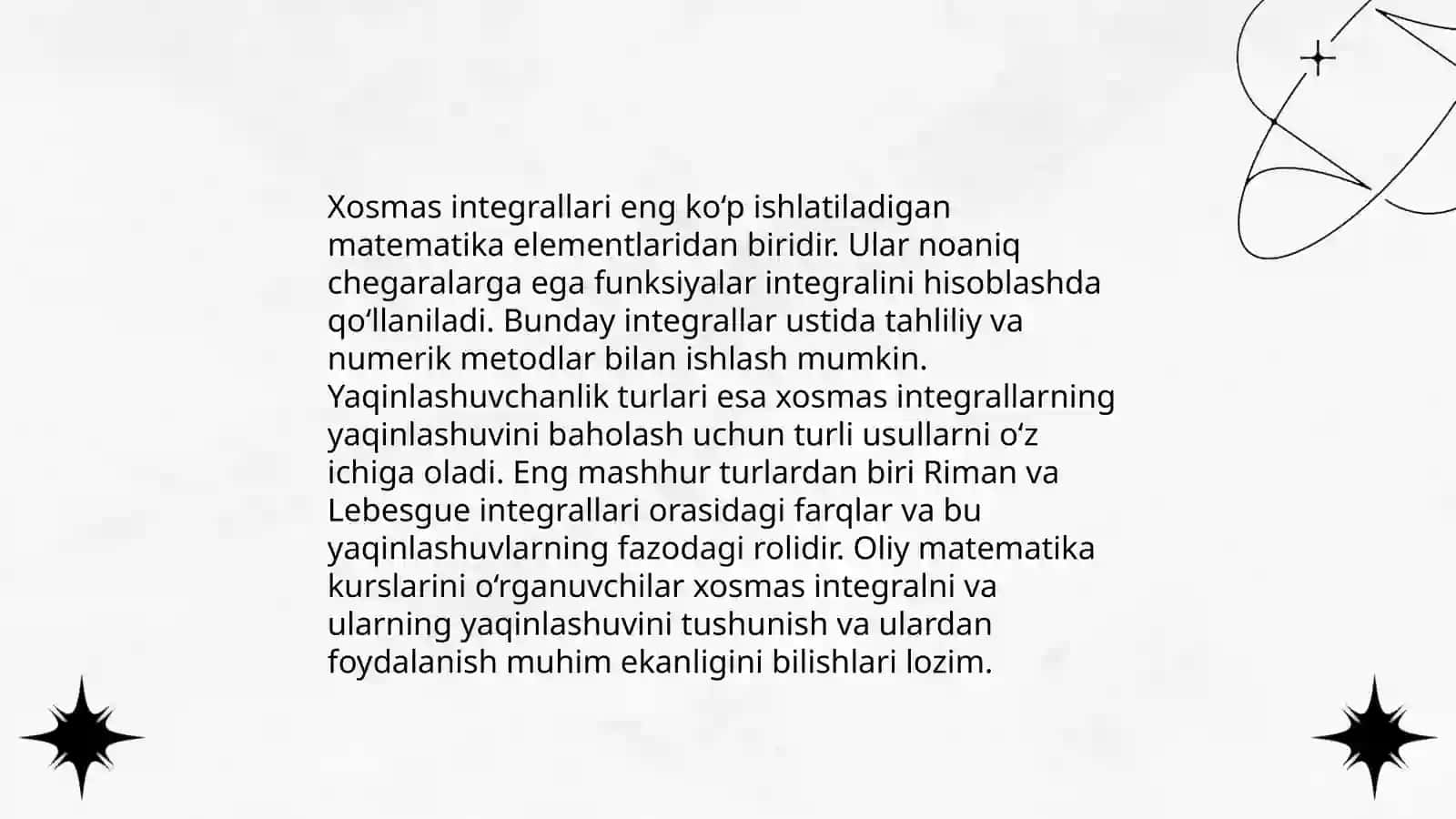 Birinchi tur xosmas integrallar 4