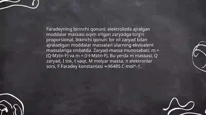 Elektrokimyoviy jarayonlarning kinetik qonuniyatlari 4