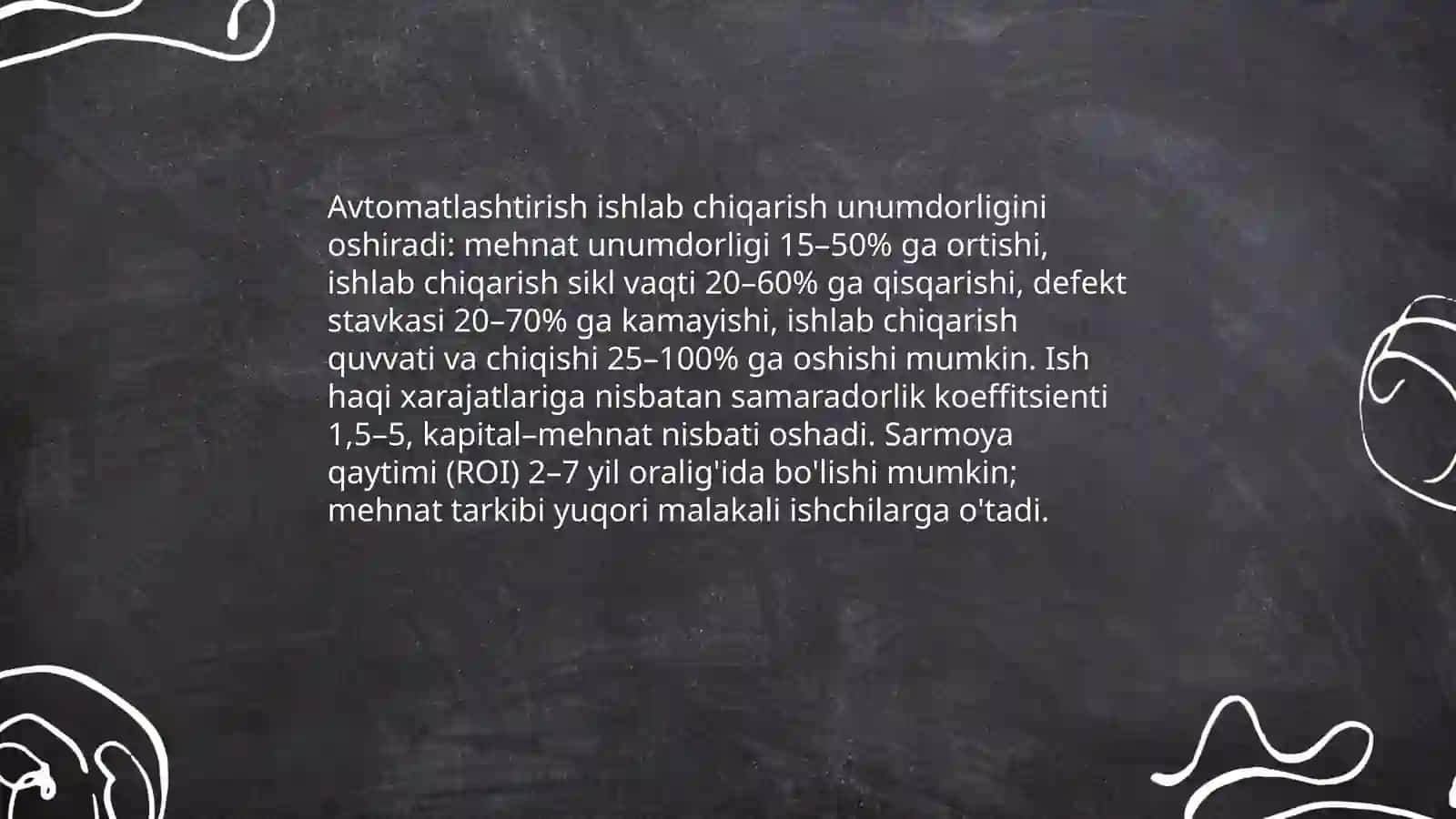 Mehnat unumdorligini oshirishda texnologik modernizatsiyaning roli 4