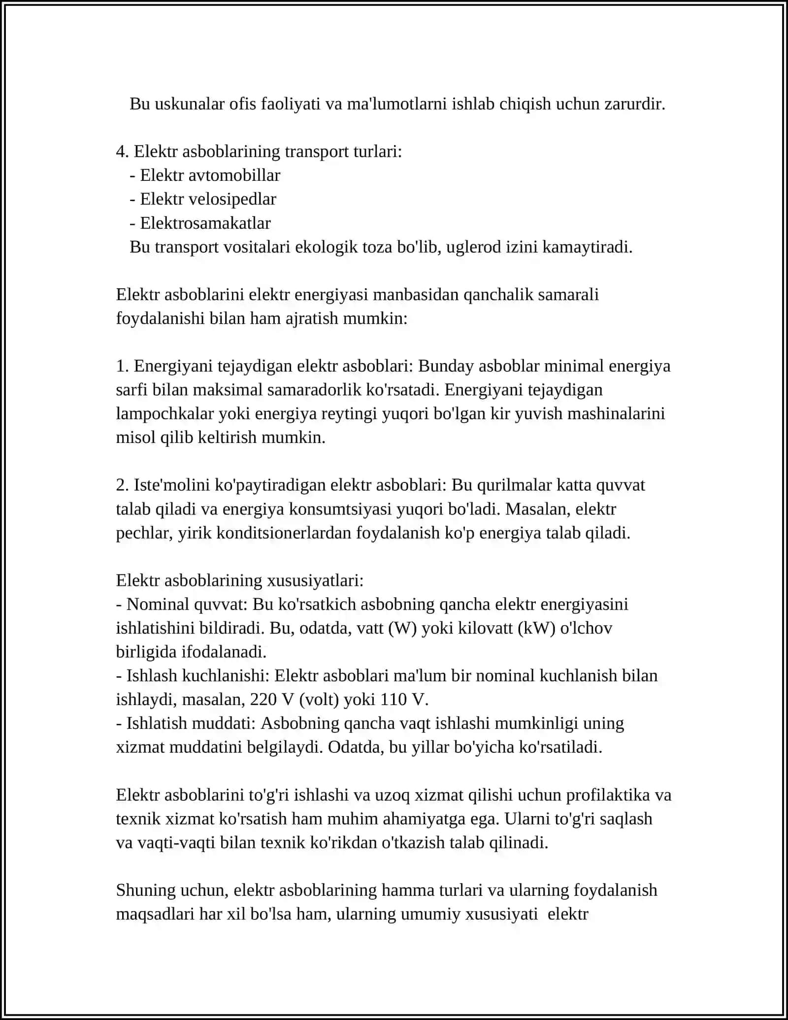 ELEKTR ASBOBLARI DAZMOL,MUZLATGICH, ELEKTR FENLARNING ISHLASH PRINSIPI 4