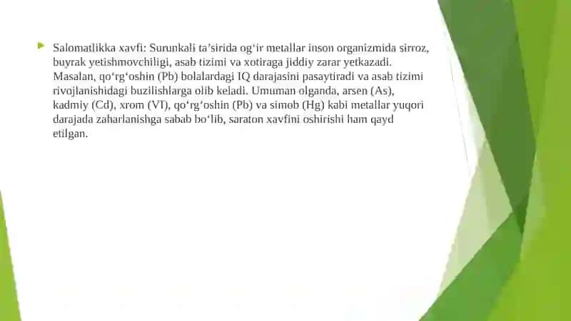 Fotometrik analiz uslubida og'ir metallarni aniqlash 4
