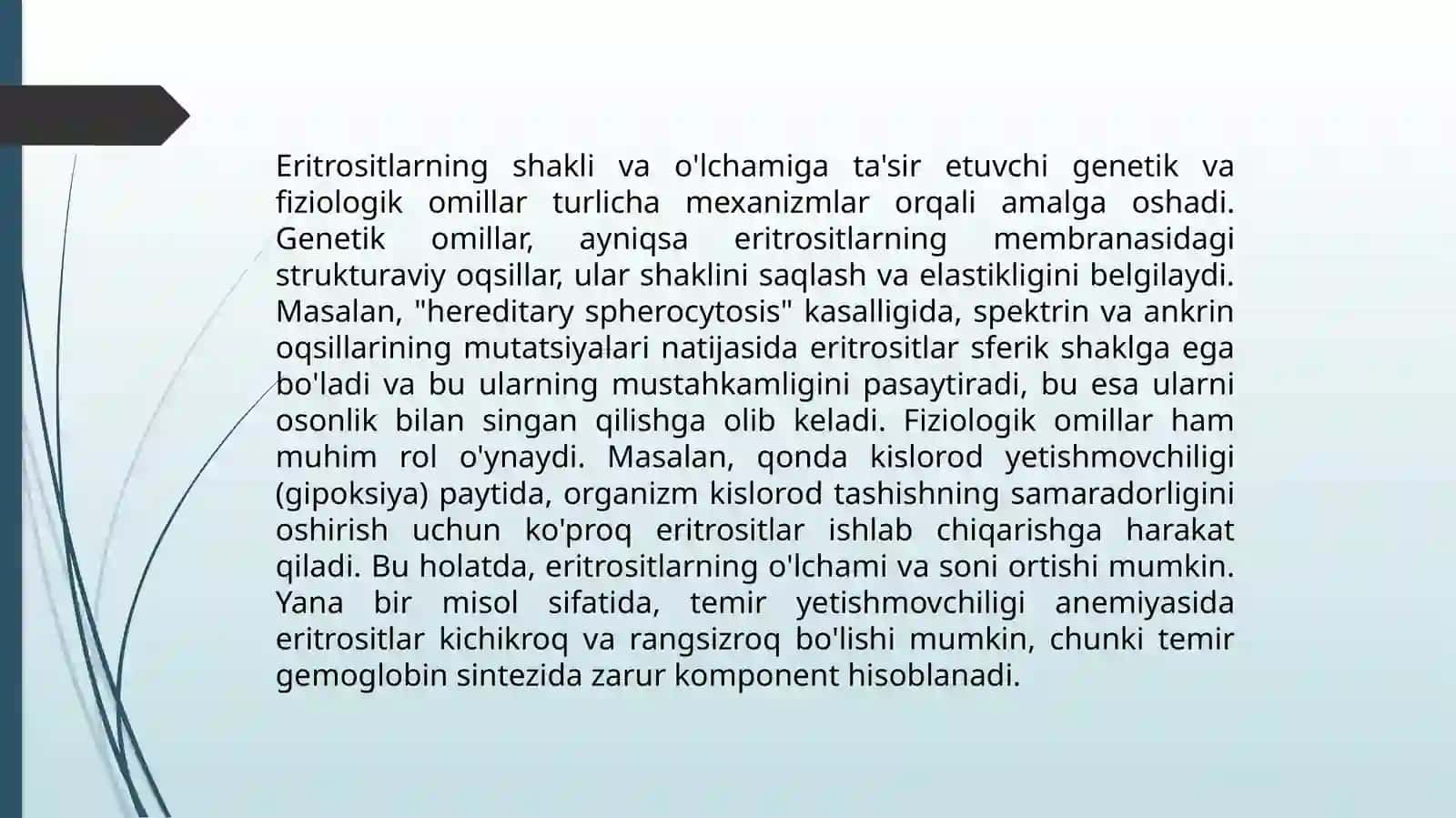 Eritrositlarga taʼsir etuvchi omillar 4
