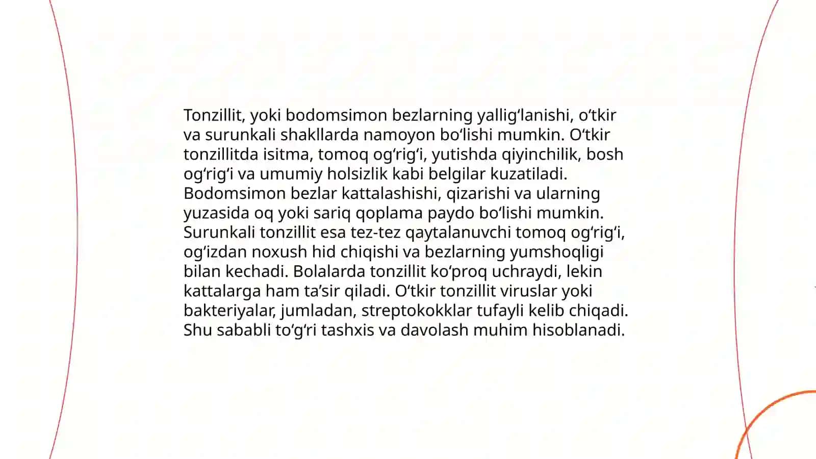 Tonzillit kasalligi va uni davolash chora tadbirlari 4