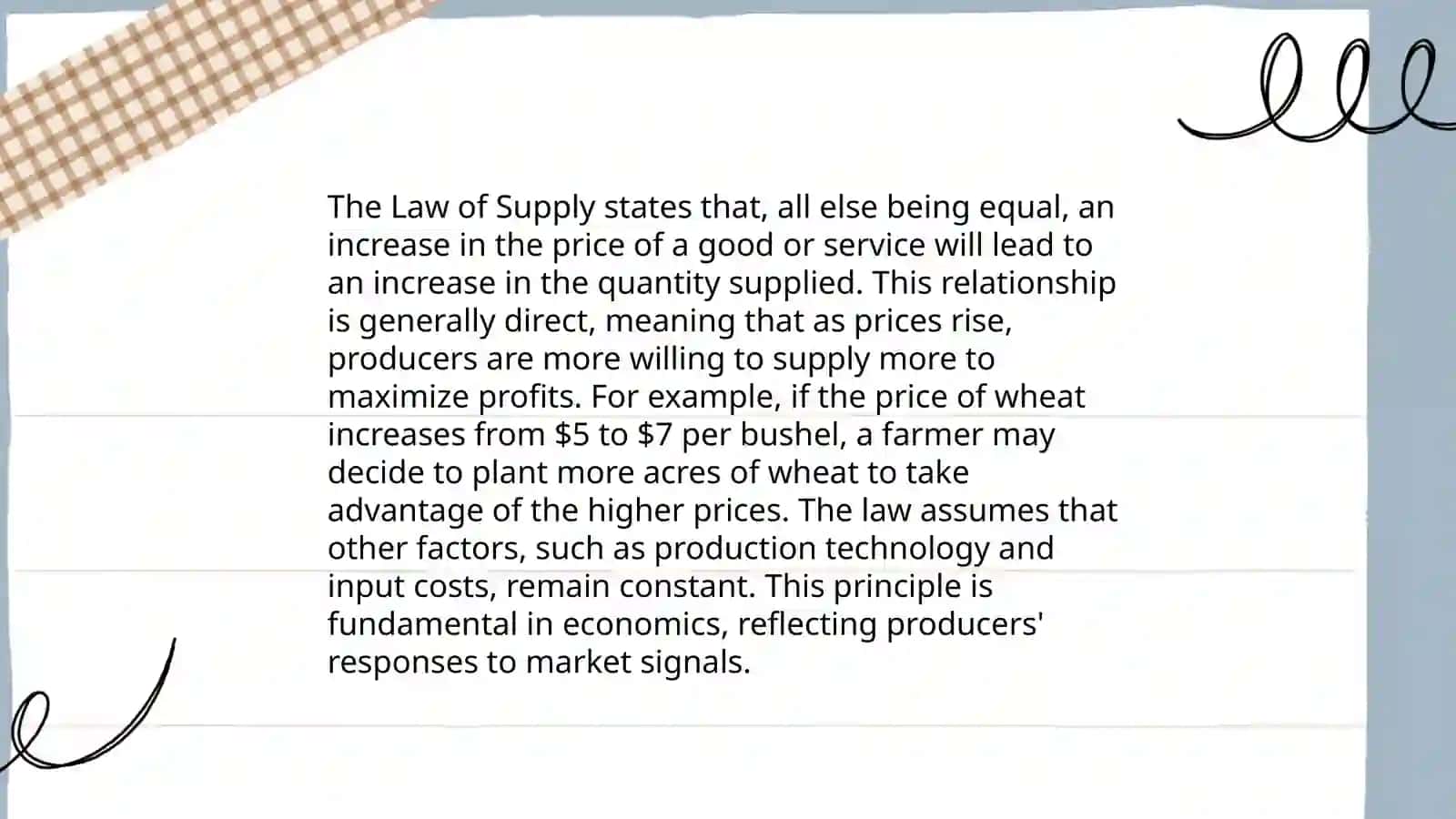 Market Forces of Supply and Demand (Bozor kuchlarining ta''minoti va talabining kuchlari) 4