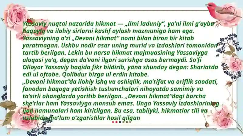 O'zbek adabiyoti fanidan 4
