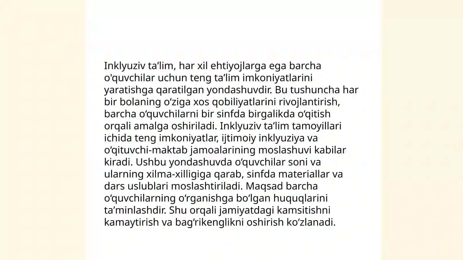 Autistik spektr buzilishlarga ega boʻlgan bolalar uchun inklyuziv taʼlim strotegiyalari va ularni amalga oshirish shart-sharoitlari 4