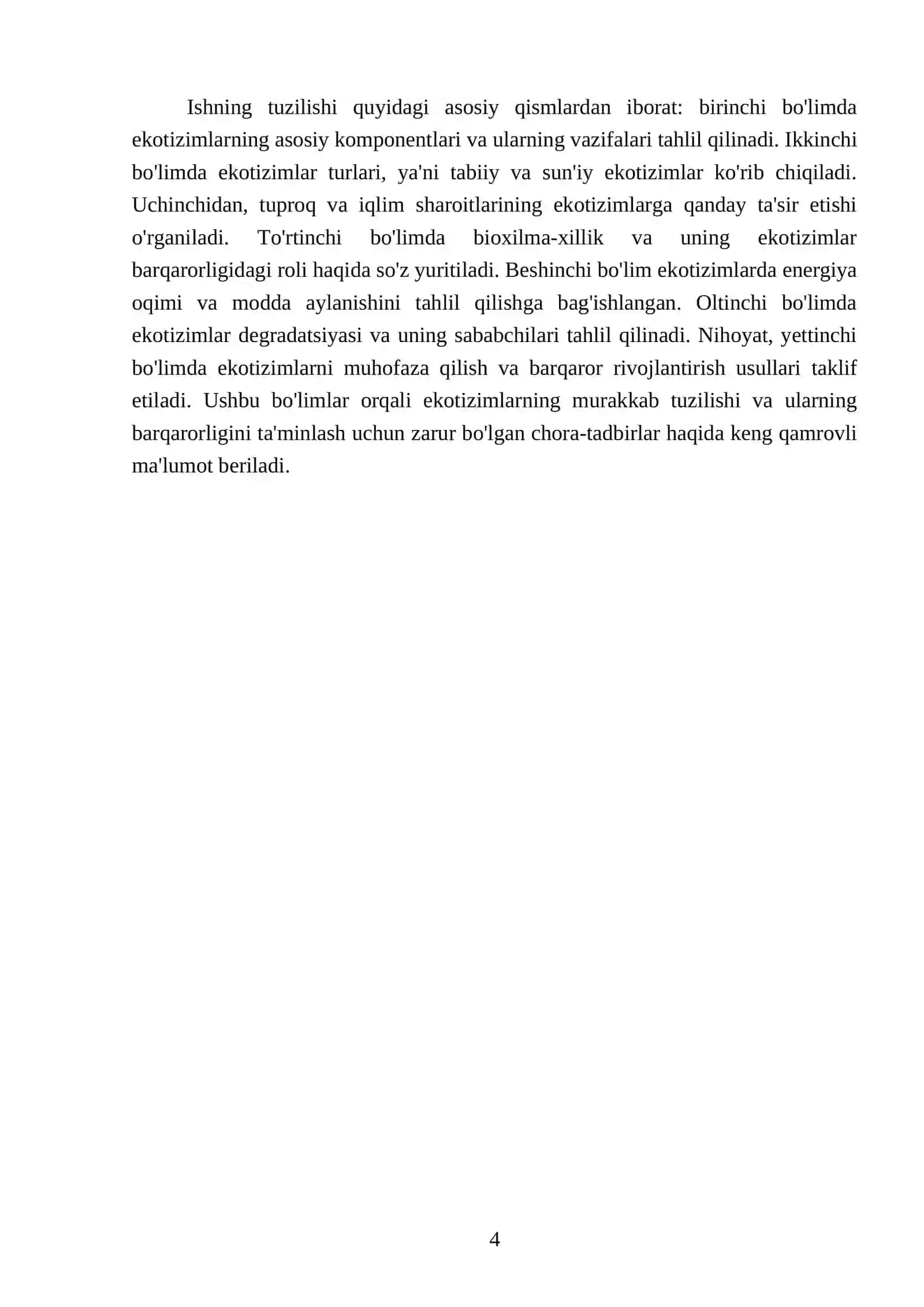 Ekotizimlar: tuzilishi, turlari va funksiyalari 4