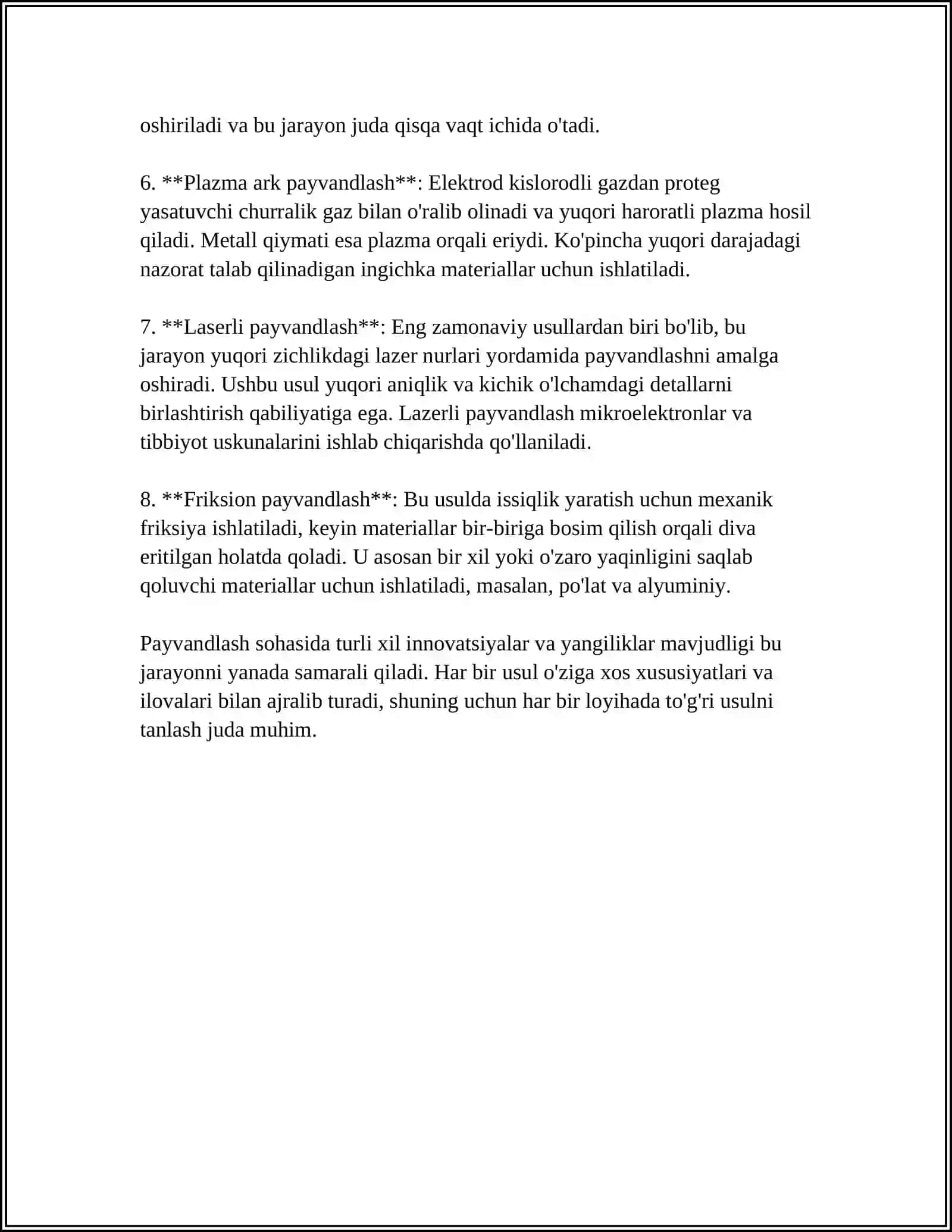 PAYVAND BIRIKMALARINI HISOBLASH PAYVAND BIRIKMALARGA QUYILADIGAN KONSTRUKTIV TALABLAR 4