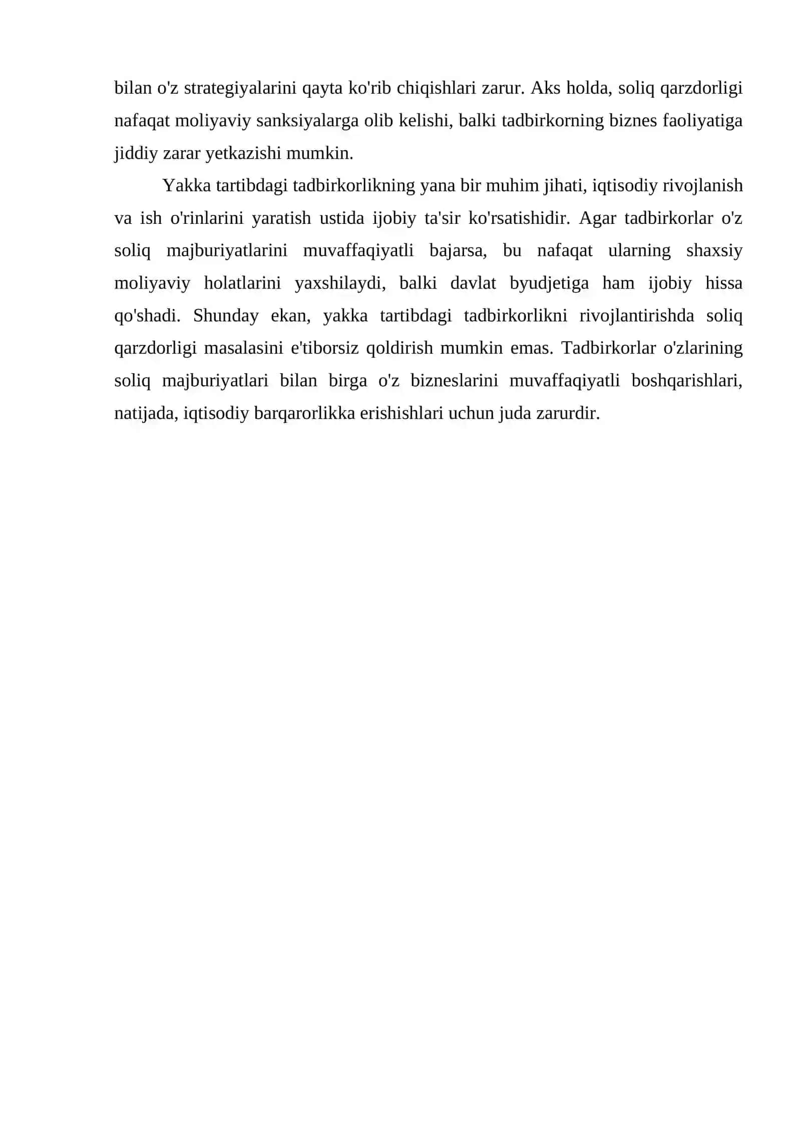 YAKKA TARTIBDAGI TADBIRKORLIKNI SOLIQ QARZDORLIGI 4