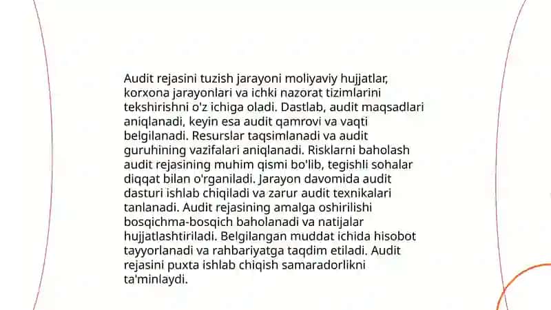 Korxonada audit oʼtkazish tartibi 4