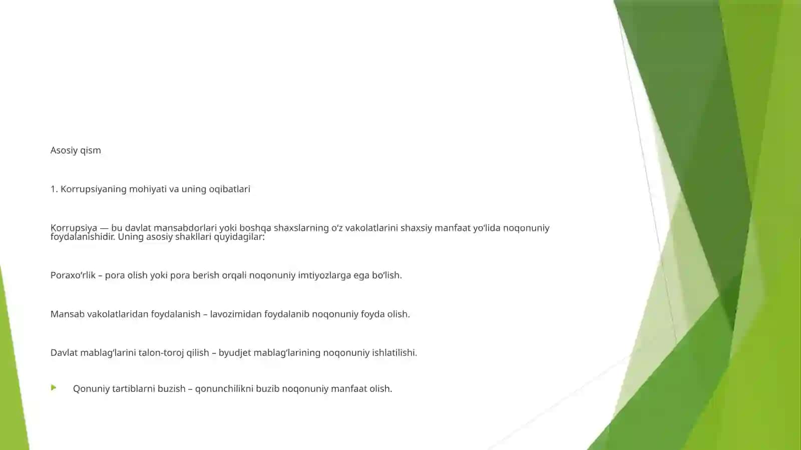 Oʻzbekiston Respublikasi korrupsiyaga qarshi kurashish 4