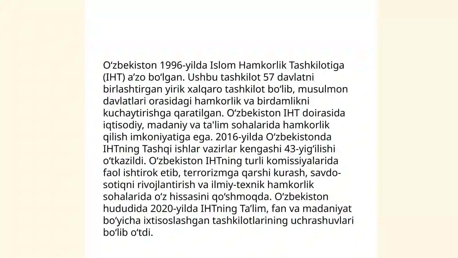 O‘zbekiston va Birlashgan Millatlar Tashkiloti (BMT) hamkorligi 4