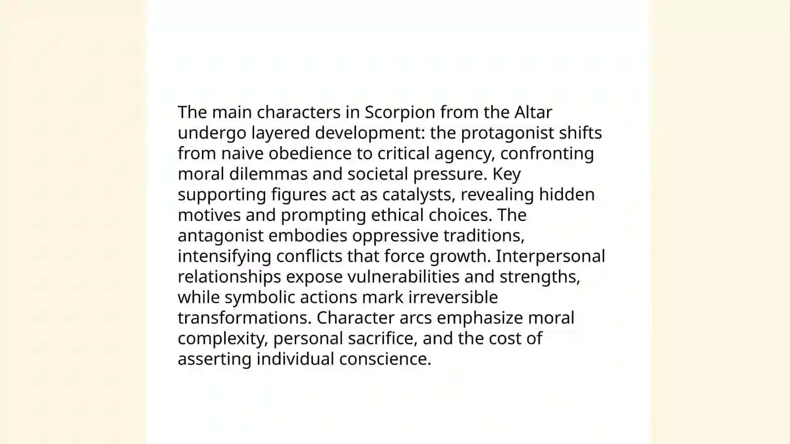 Scorpion from the Altar 4