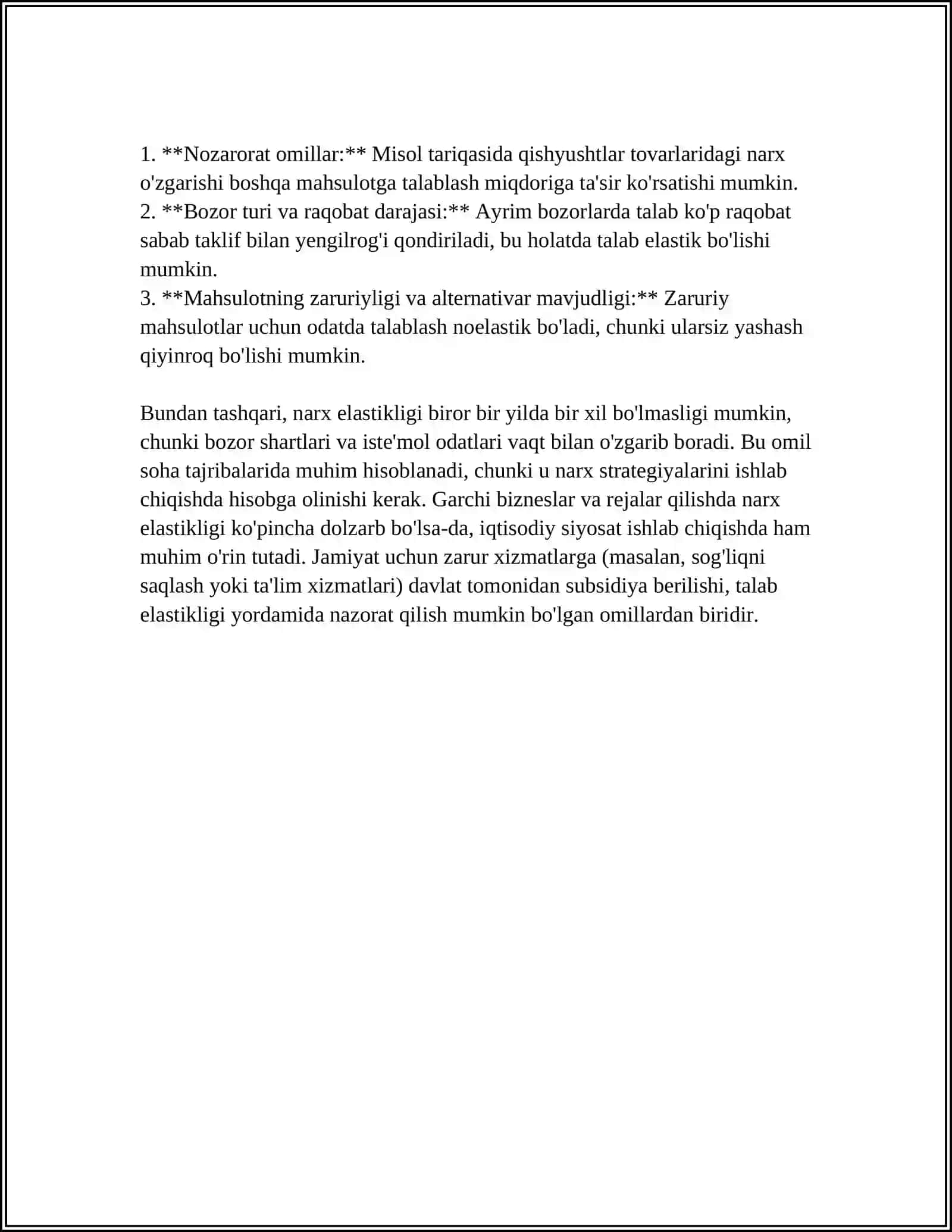 IQTISODIYOTDA ELASTIKLIK 4