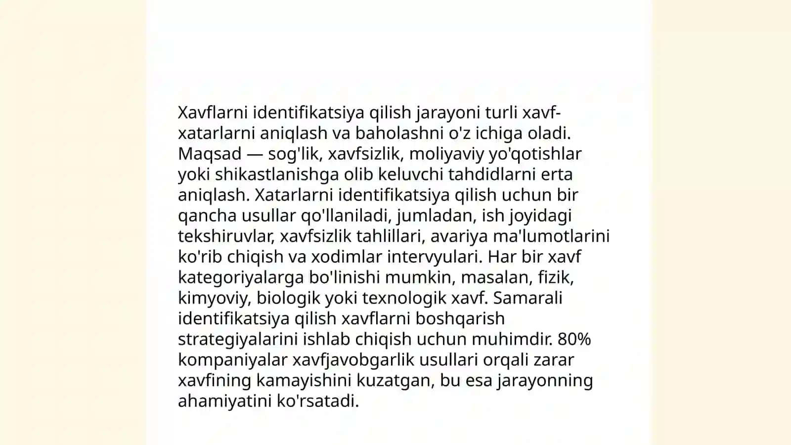 Risklarni kamaytirish usullari 4