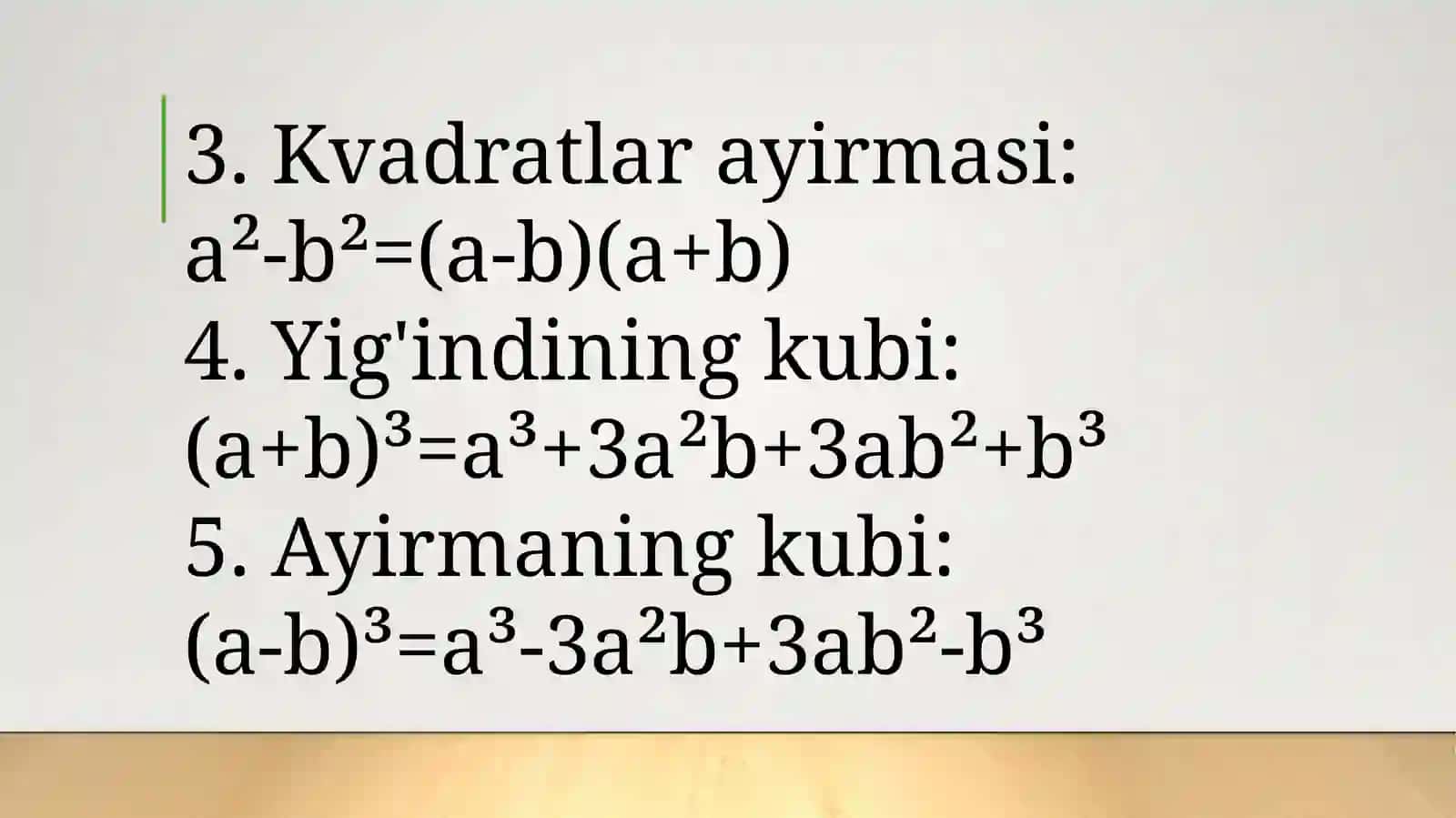 QISQA  KO'PAYTIRISH  FORMULALARI 4