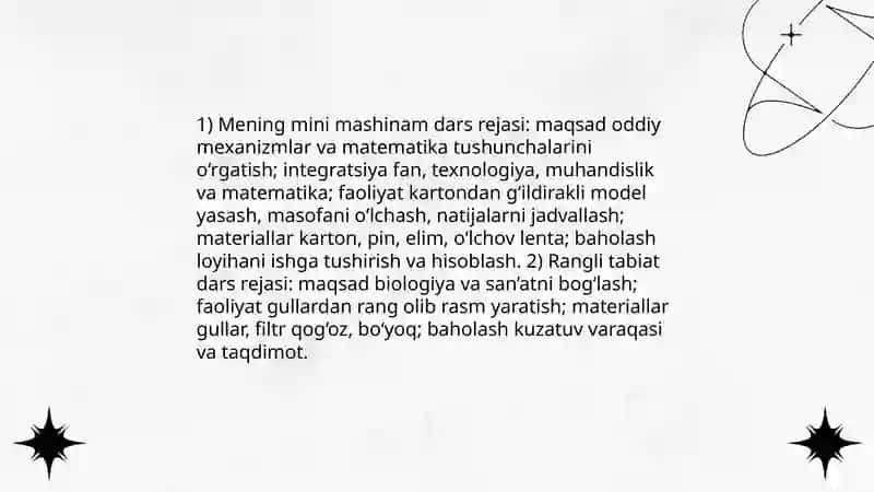 Boshlanğich sinflarda Steam talimi 4