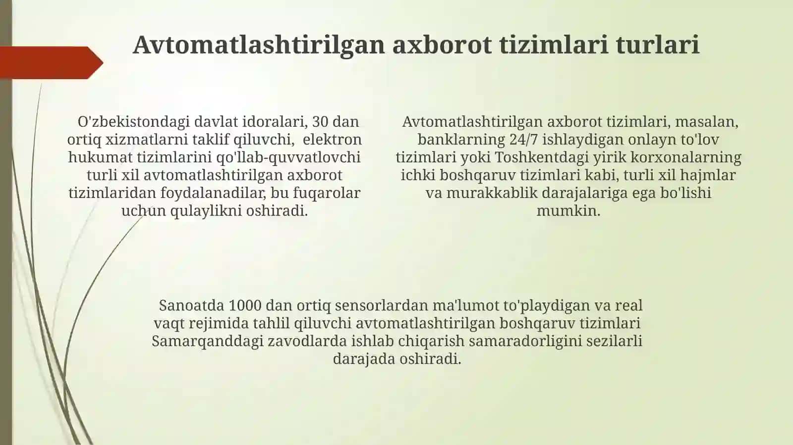Avtomatlashtirilgan Axborot Tizimlarining Tasnifi 4