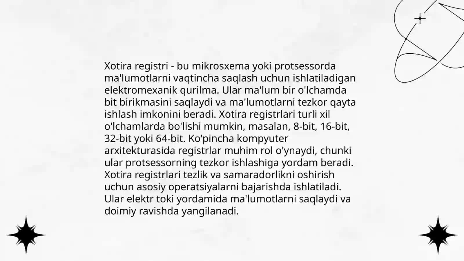 Xotira turlari va ularning xususiyatlari 4