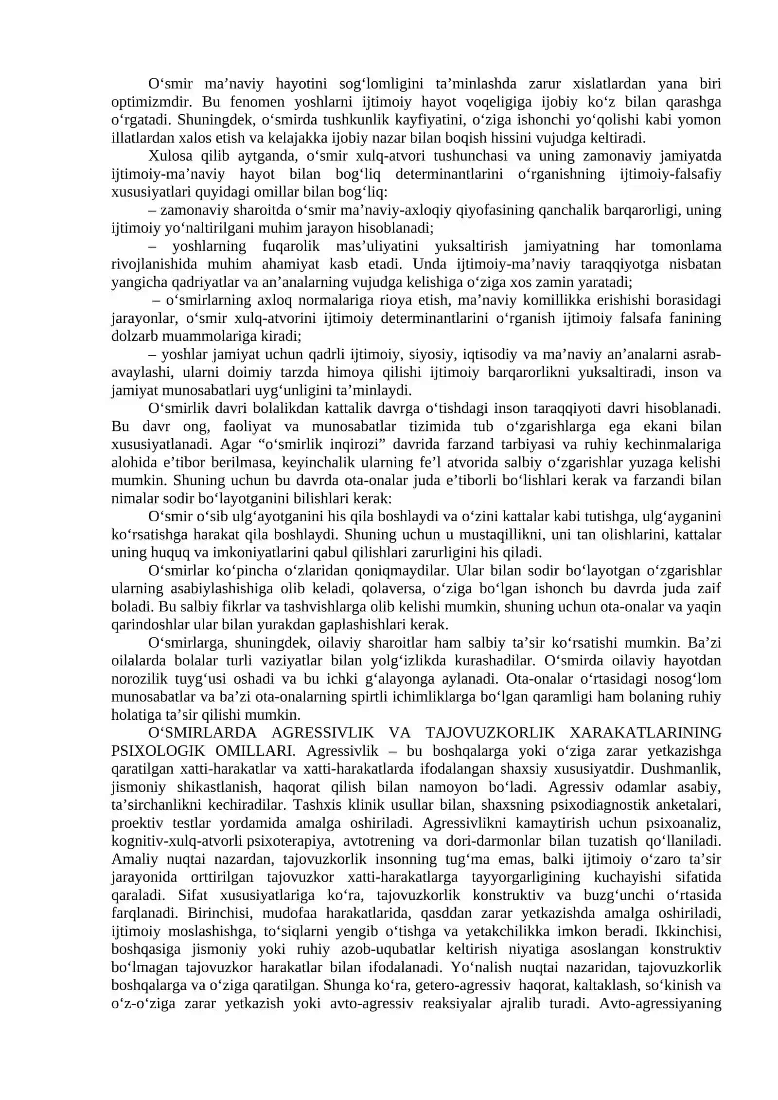 8-mavzu. O‘smirlik davrida shaxsning shakllanishi 4
