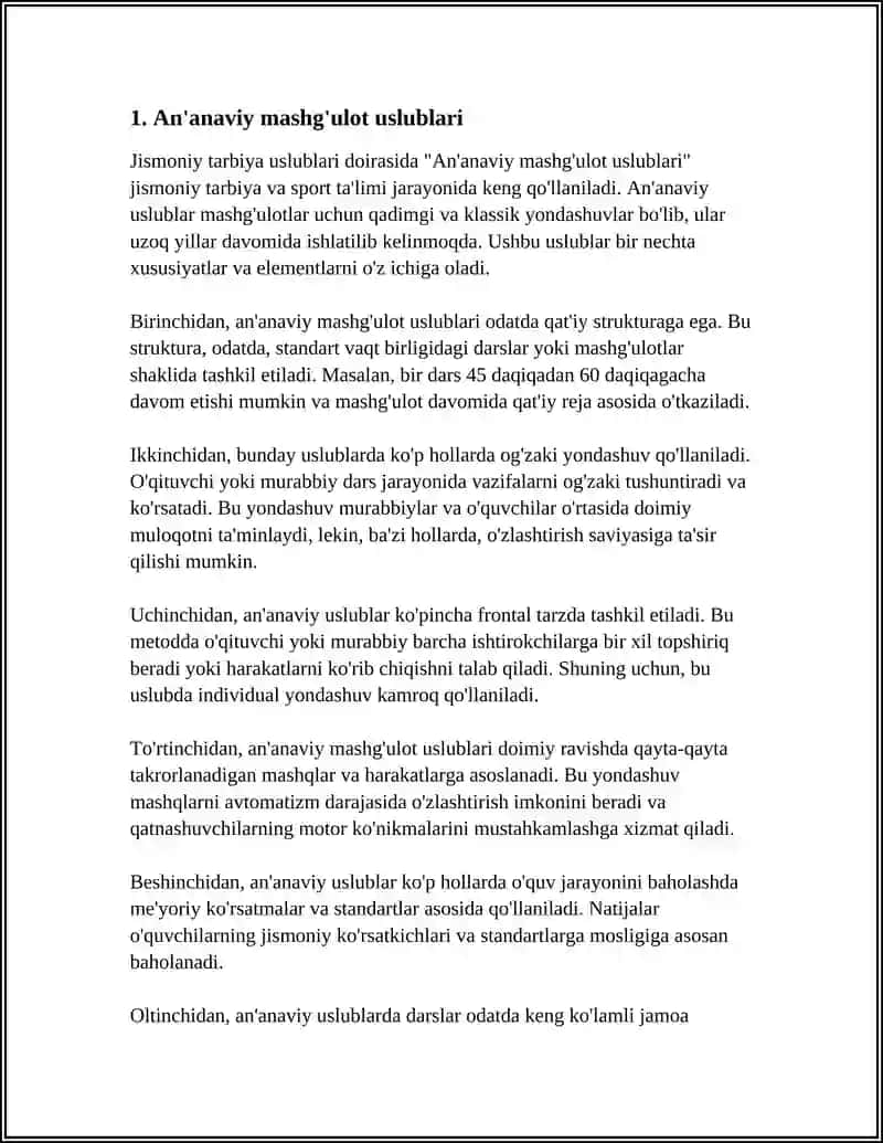 AN'ANAVIY MASHG'ULOT USLUBLARI 4