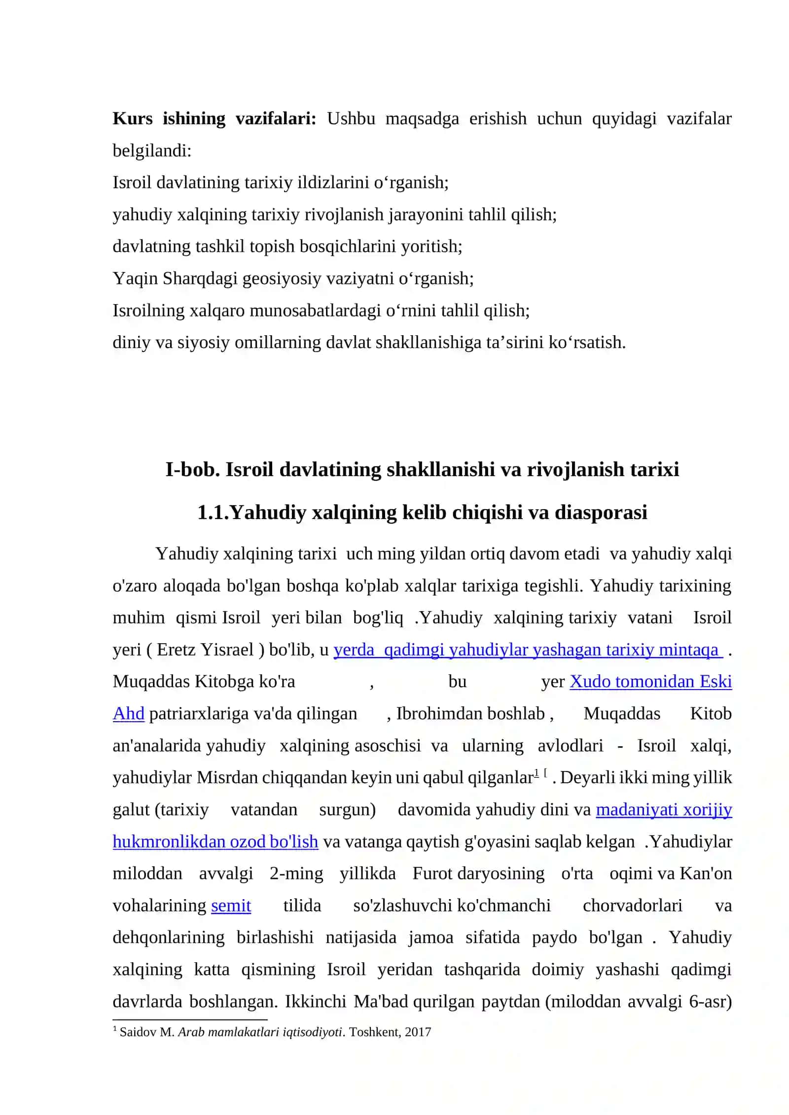 Isroil–Yahudiy davlati KURS ISHI 4