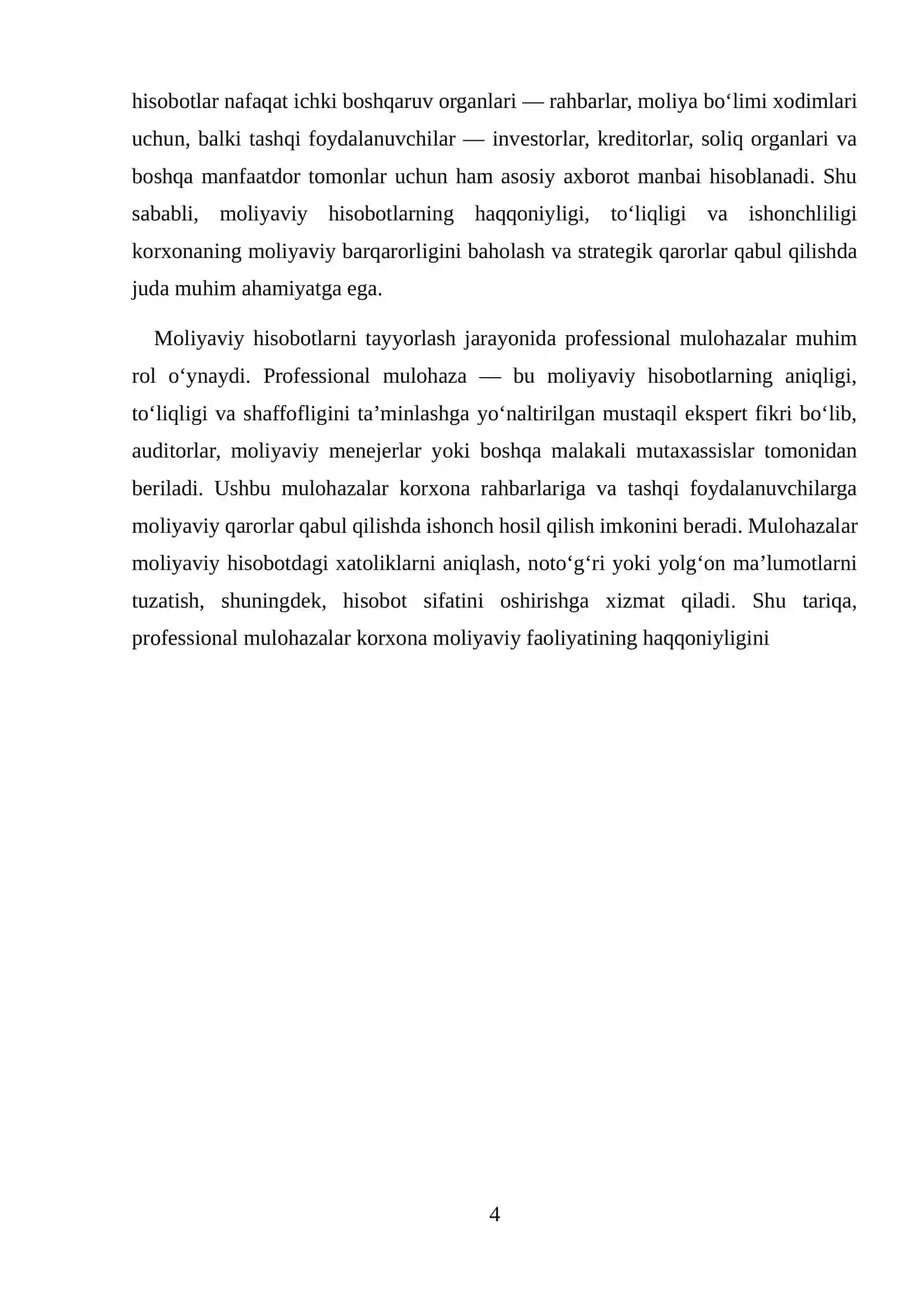 MOLIYAVIY HISOBOTNI TAYYORLASH VA TAQDIM ETISHNING TASHKILIY METODIK ASOSLARI 4