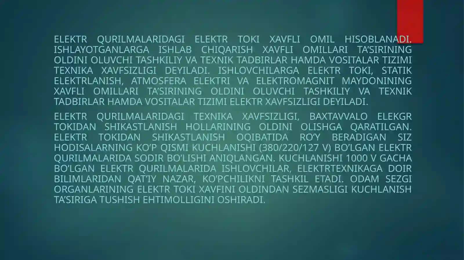 ELEKTROTEXNIKA FAKULTETI EEE YO’NALISHI 4-KURS 335-GURUH TALABASI 4