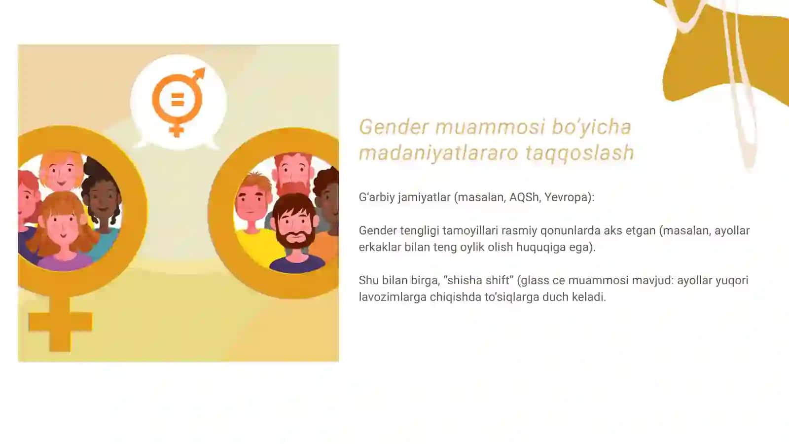 Turli madaniyatlarda Gender muammosi 4