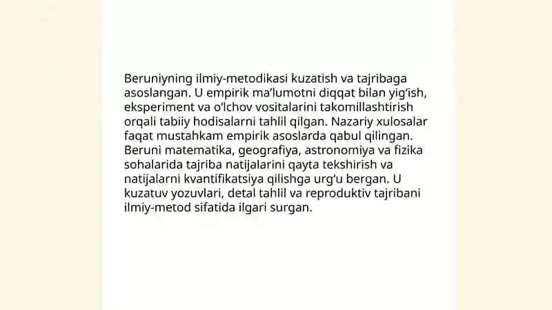 Abu Rayxon Beruniyning falsafiy va tabiiy-ilmiy qarashlari 4
